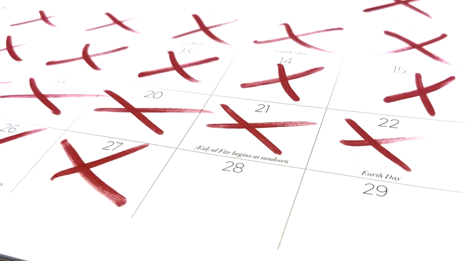 Calendar 28 days